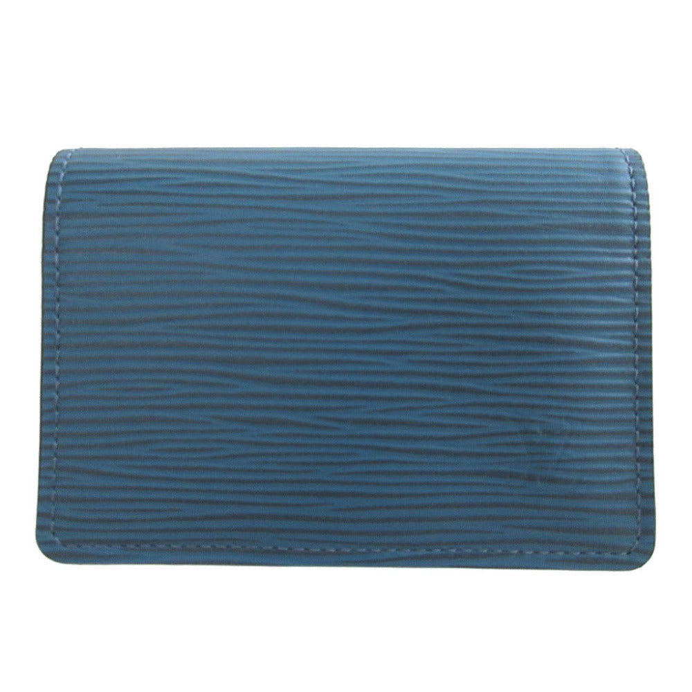 美品 ルイヴィトン エピ M60626 アンヴェロップ カルトドゥ ヴィジット ブルーセレスト カードケース 0834【中古】LOUIS VUITTON