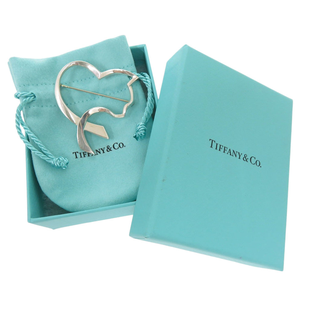 美品 ティファニー ラビング キャット ハート パロマピカソ シルバー925 ブローチ シルバー 0842【中古】TIFFANY&Co.