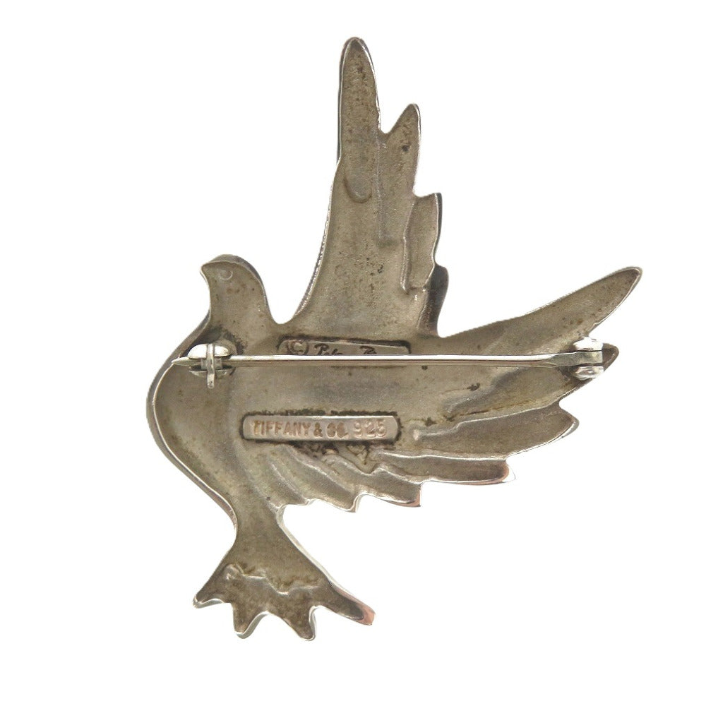美品 ティファニー ピースバード 鳥 鳩 パロマピカソ シルバー925 シルバー ブローチ 0847【中古】TIFFANY&Co.