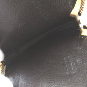 美品 グッチ ハート 152615 GGキャンバス レザー ベージュ アイボリー コインケース 財布 0874【中古】GUCCI