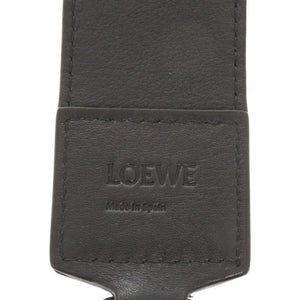 美品 ロエベ ドット柄 レザー ブラック ショルダーストラップ 黒 0875【中古】LOEWE