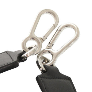 美品 ロエベ ドット柄 レザー ブラック ショルダーストラップ 黒 0875【中古】LOEWE