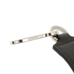 美品 ロエベ ドット柄 レザー ブラック ショルダーストラップ 黒 0875【中古】LOEWE