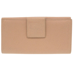 ブルガリ ブルガリブルガリ ロゴクリップ 長財布 カーフ ベージュ 0897【中古】BVLGARI