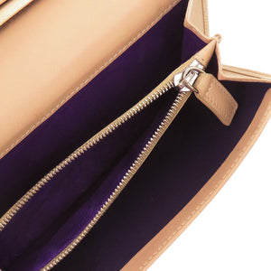 ブルガリ ブルガリブルガリ ロゴクリップ 長財布 カーフ ベージュ 0897【中古】BVLGARI