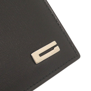 美品 グッチ ロゴ金具 レザー ブラック 札入れ 長財布 黒 0918【中古】GUCCI