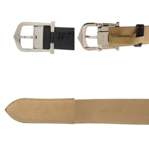 新品同様 ルイ ヴィトン M9713 ベルト レザー メタル カーキ LV 1430【中古】LOUIS VUITTON メンズ