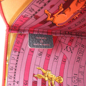 エルメス プティアッシュ PM バッグカバー シルク レザー オレンジ 1030【中古】HERMES