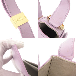 新品同様 パトゥ Le Patou レザー ラベンダー ショルダーバッグ 1035【中古】PATOU