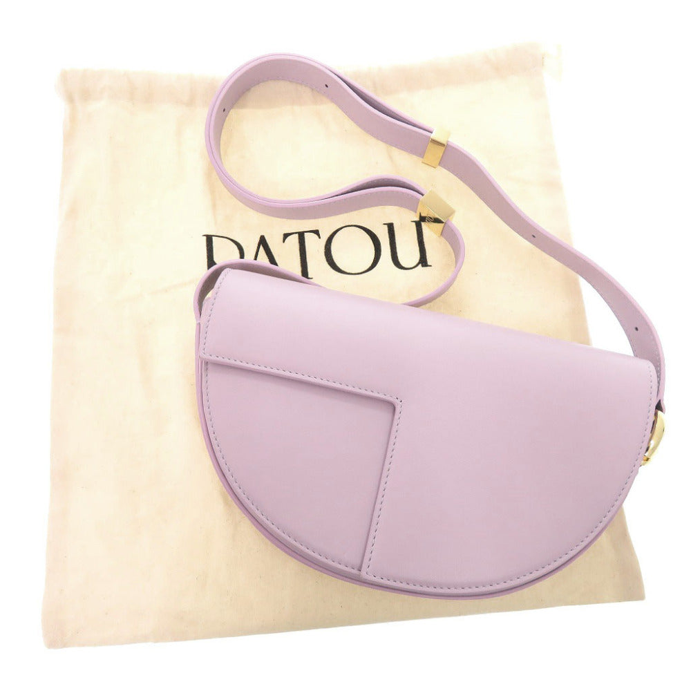新品同様 パトゥ Le Patou レザー ラベンダー ショルダーバッグ 1035【中古】PATOU