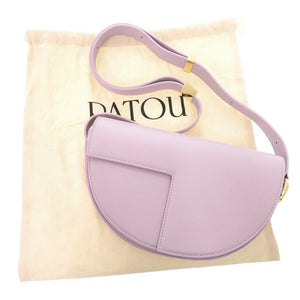 新品同様 パトゥ Le Patou レザー ラベンダー ショルダーバッグ 1035【中古】PATOU