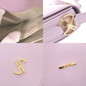 新品同様 パトゥ Le Patou レザー ラベンダー ショルダーバッグ 1035【中古】PATOU