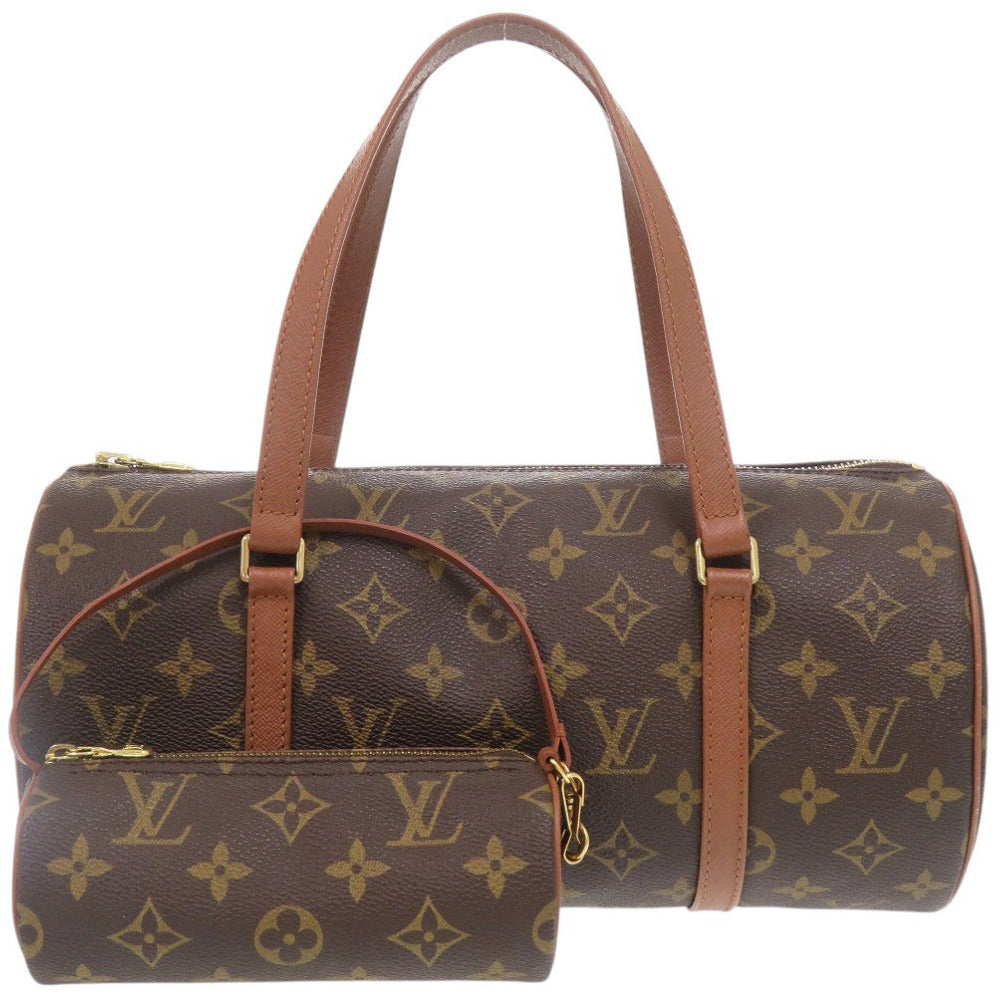 美品 ルイ ヴィトン パピヨン30 ポーチ付 モノグラム M51385 ハンドバッグ LV 1037【中古】LOUIS VUITTON