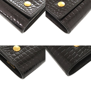 美品 エルメス セリエ エテュイクレ6 ポロサス シャイニーブラック 6連キーケース 黒 1045【中古】HERMES メンズ