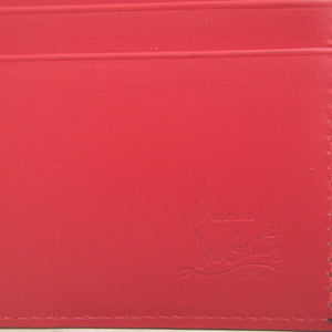 新品同様 クリスチャンルブタン 1225026 レザー ブラック 黒 2つ折り札入れ 財布 1139【中古】Christian Louboutin