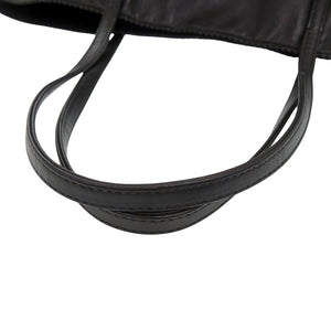ロエベ ナッパ アナグラム レザー ブラック トートバッグ ハンドバッグ 黒 1155【中古】LOEWE