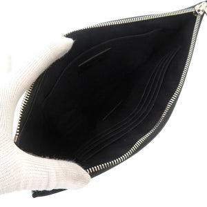 美品 サンローランパリ 397294 レザー ブラック 星 スター クラッチバッグ 黒 1166【中古】SAINT LAURENT PARIS