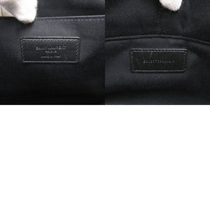 美品 サンローランパリ 397294 レザー ブラック 星 スター クラッチバッグ 黒 1166【中古】SAINT LAURENT PARIS