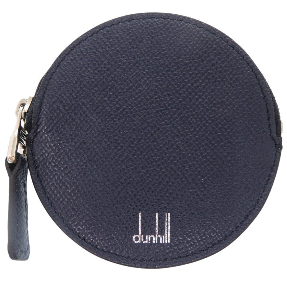 新品同様 ダンヒル カドガン コインケース レザー ネイビー 小銭入れ 円形 紺 1201【中古】Dunhill メンズ