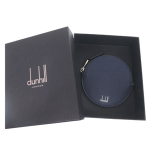 新品同様 ダンヒル カドガン コインケース レザー ネイビー 小銭入れ 円形 紺 1201【中古】Dunhill メンズ