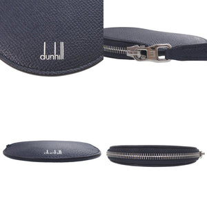 新品同様 ダンヒル カドガン コインケース レザー ネイビー 小銭入れ 円形 紺 1201【中古】Dunhill メンズ