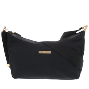 美品 グッチ 019 0433 ナイロンキャンバス ブラック ショルダーバッグ 黒 1255【中古】GUCCI
