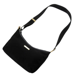 美品 グッチ 019 0433 ナイロンキャンバス ブラック ショルダーバッグ 黒 1255【中古】GUCCI