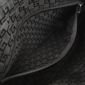 美品 グッチ 019 0433 ナイロンキャンバス ブラック ショルダーバッグ 黒 1255【中古】GUCCI