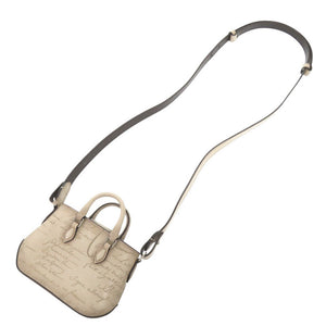 美品 ベルルッティ カリグラフィ トゥジュール ナノ レザー ベージュ 2WAY ショルダーバッグ 1267【中古】BERLUTI