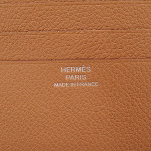新品同様 エルメス Hセリエ コンパクトウォレット エバーカラー ゴールド シルバー金具 W刻印(2024年製) 二つ折り財布 1305【中古】HERMES