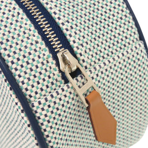 新品同様 エルメス エヴァジオン コットン マリン ポーチ 1311【中古】HERMES