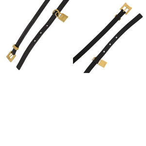新品同様 エルメス ラッキーベルト ポロサス ブラック Y刻印（2020年製） ベルト 黒 1321【中古】HERMES レディース