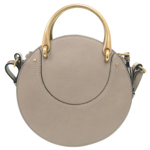 美品 クロエ ピクシー スエード レザー グレー ベージュ 2WAY ハンドバッグ ショルダーバッグ 1324【中古】Chloe