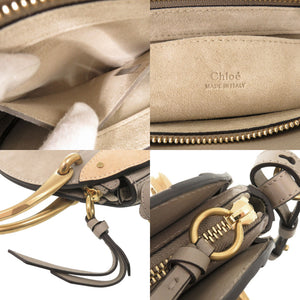 美品 クロエ ピクシー スエード レザー グレー ベージュ 2WAY ハンドバッグ ショルダーバッグ 1324【中古】Chloe