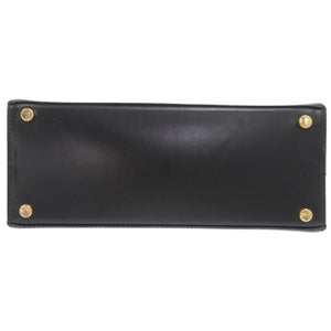 美品 サルヴァトーレフェラガモ ヴァラリボン BA214178 2WAY レザー ネイビー ハンドバッグ 1331【中古】Salvatore Ferragamo