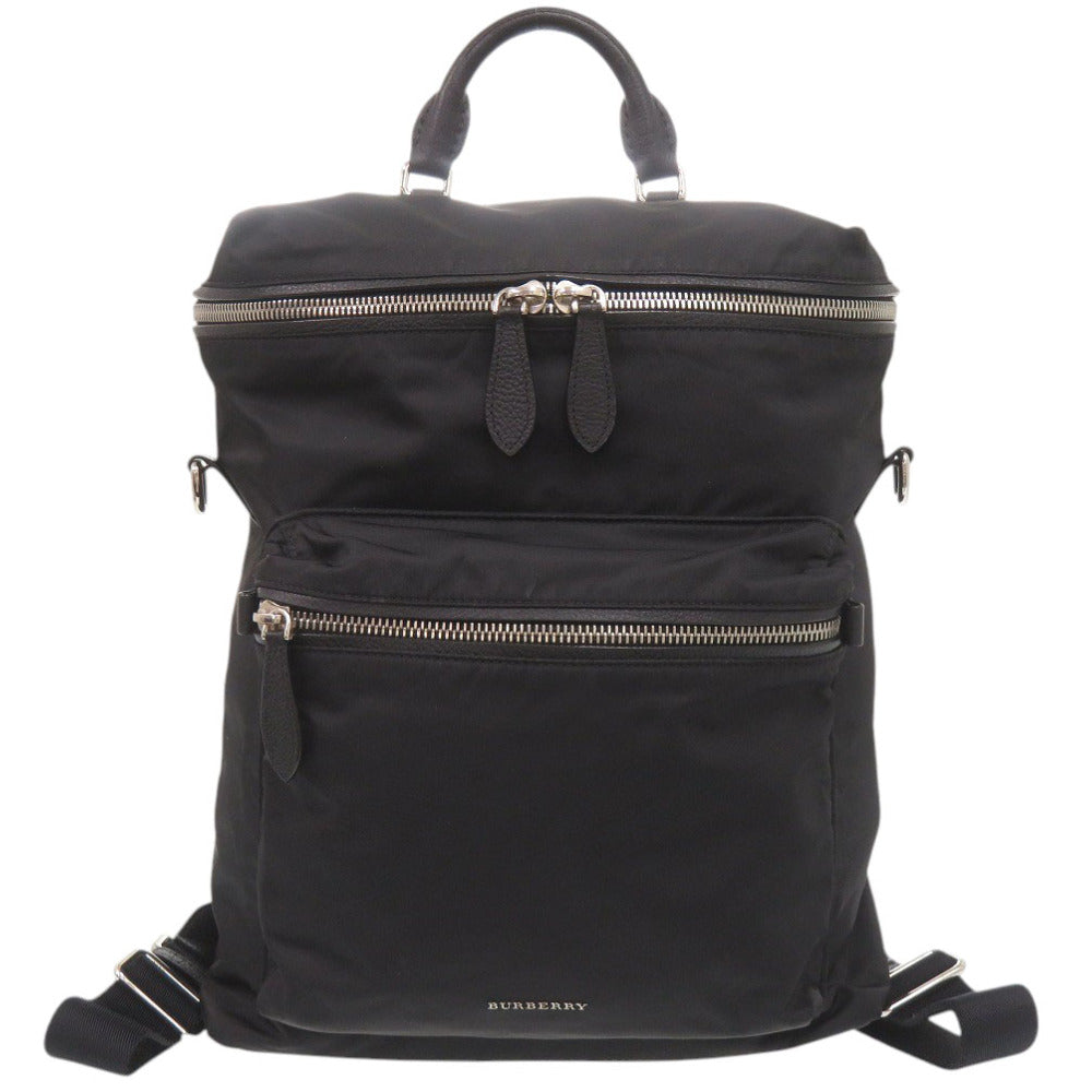美品 バーバリー 4064913 2WAY ブラック リュック デイパック 黒 1342【中古】BURBERRY