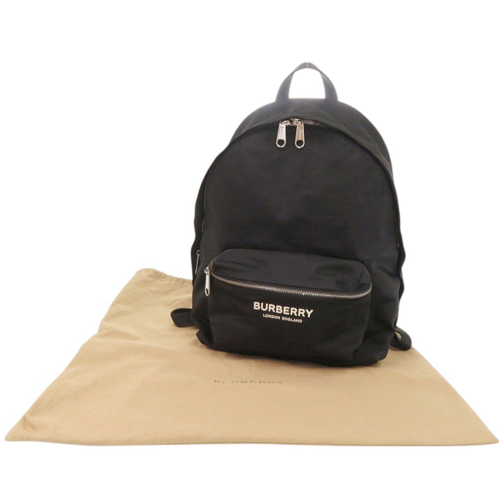 美品 バーバリー 8063495 ブラック リュック デイパック 黒 1343【中古】BURBERRY メンズ