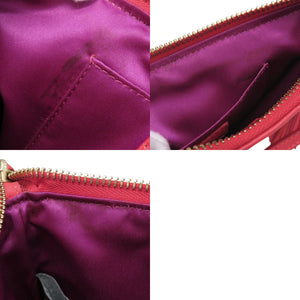 フェンディ ズッキーノ タッセル 8M0245 レザー レッド ハンドバッグ ミニバッグ 赤 1375【中古】FENDI
