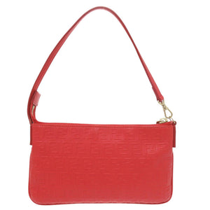 フェンディ ズッキーノ タッセル 8M0245 レザー レッド ハンドバッグ ミニバッグ 赤 1375【中古】FENDI