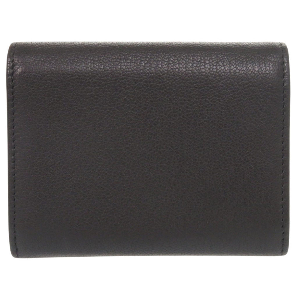 新品同様 シャネル ココマーク レザー ブラック 22番台 カードケース コインケース 財布 黒 1376【中古】CHANEL