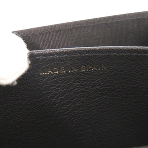 新品同様 シャネル ココマーク レザー ブラック 22番台 カードケース コインケース 財布 黒 1376【中古】CHANEL