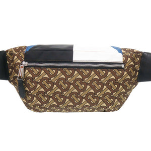 美品 バーバリー Sonny TBモノグラム 8044831 ブラウン ウエストバッグ ボディバッグ 茶 1387【中古】BURBERRY メンズ
