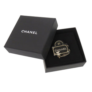 新品同様 シャネル ココマーク フェイクパール ストーン シルバー B24 S ブローチ アクセサリー 1389 【中古】 CHANEL