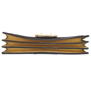 美品 バーバリー バックル メタリック レザー ゴールド ショルダーバッグ 1410【中古】BURBERRY