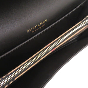 美品 バーバリー バックル メタリック レザー ゴールド ショルダーバッグ 1410【中古】BURBERRY