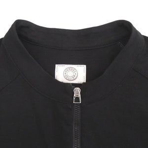 美品 エルメス エルメスフィット セリエ クルードセル ハーフジップ ウール サイズL ブラック Tシャツ 黒 1415【中古】HERMES