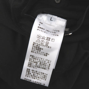 美品 エルメス エルメスフィット セリエ クルードセル ハーフジップ ウール サイズL ブラック Tシャツ 黒 1415【中古】HERMES