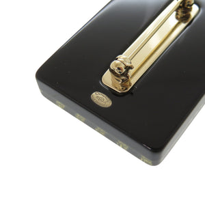 新品同様 シャネル 香水 No5 プラスチック ブラック ブローチ アクセサリー 1430 【中古】 CHANEL
