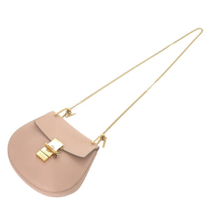 美品 クロエ ドリュー レザー ピンクベージュ チェーンショルダー ショルダーバッグ 1441【中古】Chloe
