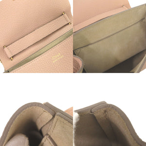 美品 クロエ ドリュー レザー ピンクベージュ チェーンショルダー ショルダーバッグ 1441【中古】Chloe
